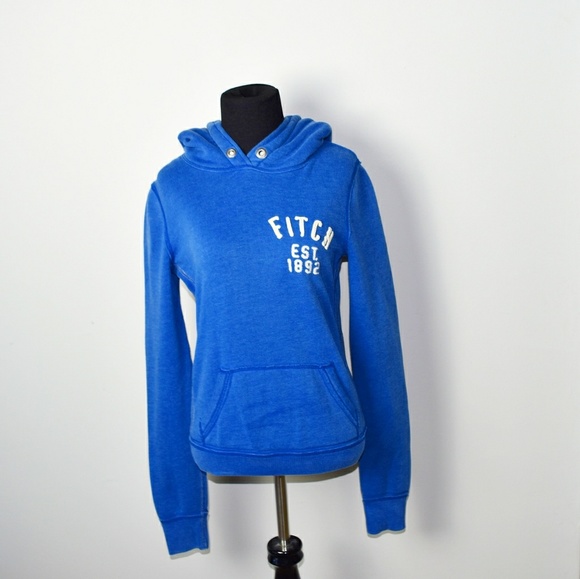 abercrombie and fitch blue hoodie